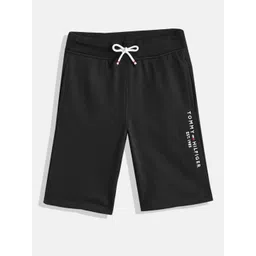 Tommy Hilfiger Boys Regular Fit Mid-Rise Sweat Shorts With Brand Logo Embroidered Detail-picture-19