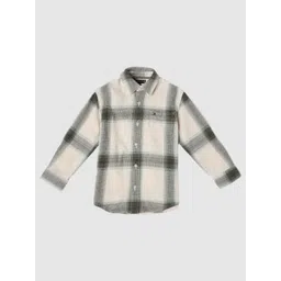 Tommy Hilfiger Boys Relaxed Fit Checked Pure Cotton Casual Shirt-picture-21