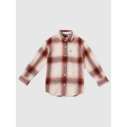 Tommy Hilfiger Boys Relaxed Fit Checked Pure Cotton Casual Shirt-picture-24