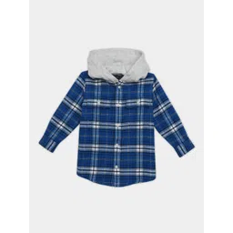 Tommy Hilfiger Boys Relaxed Fit Tartan Checked Hooded Casual Shirt-picture-10