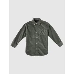 Tommy Hilfiger Boys Solid Button-Down Collar Cotton Casual Shirt-image-36