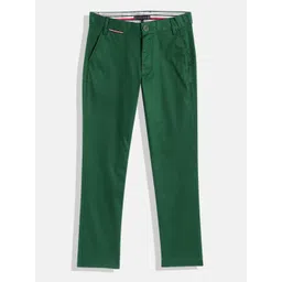 Tommy Hilfiger Boys Solid Slim Fit Mid-Rise Plain Woven Flat-Front Chinos-image-6