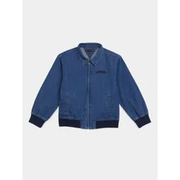 Tommy Hilfiger Boys Spread Collar Solid Denim Jacket-picture-14