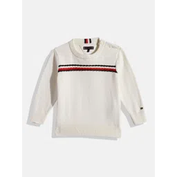 Tommy Hilfiger Boys Striped Pure Cotton Pullover-picture-35