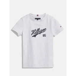 Tommy Hilfiger Boys Typography Printed Pure Cotton T-shirt-picture-36