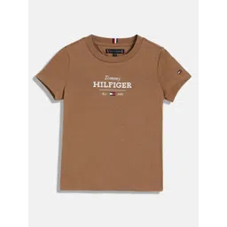 Tommy Hilfiger Boys Typography Printed Round Neck Cotton T-shirt-picture-16
