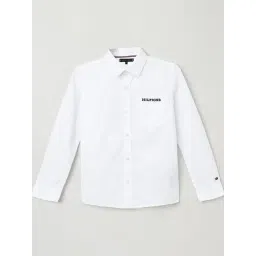 Tommy Hilfiger Boys White Cotton Printed Shirt-picture-16