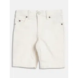 TOMMY HILFIGER Boys White Cotton Solid Shorts-picture-25