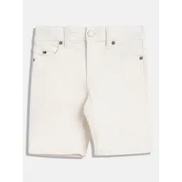 TOMMY HILFIGER Boys White Cotton Solid Shorts-picture-29