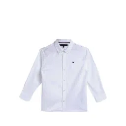 Tommy Hilfiger Boys White Printed Button-Down Collar Shirt-picture-32