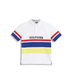 Tommy Hilfiger Boys White Solid Archive Fit Polo T-Shirt-picture-27