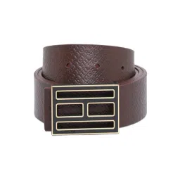 Tommy Hilfiger Brown & Tan Baxters Leather Reversible Belt For Men-picture-27