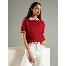 Tommy Hilfiger Cotton Round Neck Short Sleeves Pullover Sweater-picture-14