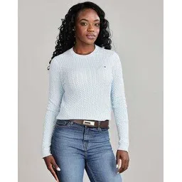 tommy hilfiger Crew Neck Slip On Ribbed Pullover-picture-27