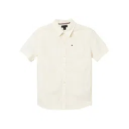 TOMMY HILFIGER Daisy Yellow & Optic White Striped Regular Fit Shirt-picture-40