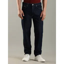 Tommy Hilfiger Dark Blue Cotton Regular Fit Jeans-picture-24