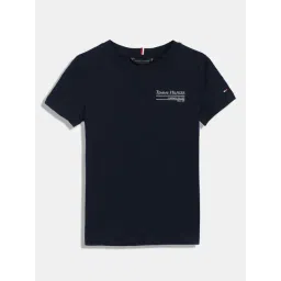 Tommy Hilfiger Dark Night Navy Printed Regular Fit T-Shirt-picture-40