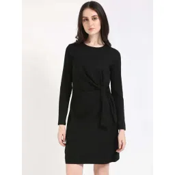 Tommy Hilfiger Dark Sable Cotton A-Line Fit Dress-picture-42