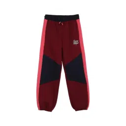 TOMMY HILFIGER Deep Rouge Colorblock Coloblock Relaxed Fit Track Pant-picture-35