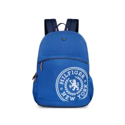 Tommy Hilfiger Deffodil Space Blue Polyester Solid Backpack - 29 Ltrs-picture-34