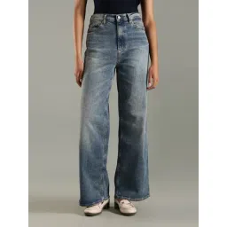 TOMMY HILFIGER Denim Dark Heavy Wash Loose Fit High Rise Jeans-picture-21