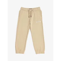 Tommy Hilfiger Europe Boys Logo Printed Pure Cotton Relaxed-Fit Mid-Rise Joggers-picture-11
