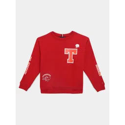 Tommy Hilfiger Europe Boys Typography Printed Relaxed Fit Cotton Pullover-picture-30