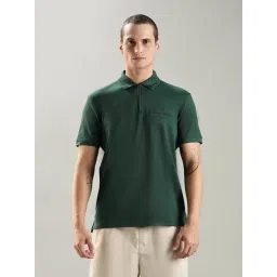 Tommy Hilfiger Europe Collection Dark-Green Cotton Regular Fit Logo Printed Polo T-Shirt-picture-17