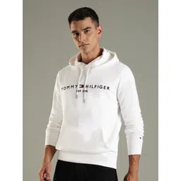 Tommy Hilfiger Europe Men Embroidered Logo Regular Fit Hooded Cotton Pullover image 2