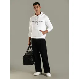 Tommy Hilfiger Europe Men Embroidered Logo Regular Fit Hooded Cotton Pullover image 4