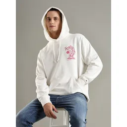 Tommy Hilfiger Europe Men Graphic Printed Hooded Cotton Pullover Sweatshirt-picture-19