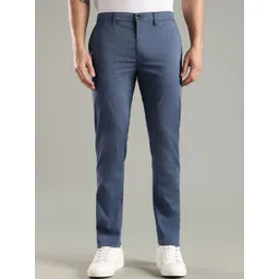 Tommy Hilfiger Europe Men Mid-Rise Self Design Slim Fit Trousers-picture-16