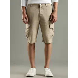 Tommy Hilfiger Europe Men Self Design Pure Cotton Cargo Shorts image 1