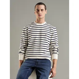 Tommy Hilfiger Europe Men Striped Round Neck Pullover Sweaters-picture-12
