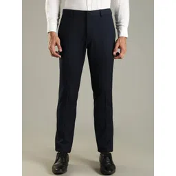 Tommy Hilfiger Europe Men Textured Mid-Rise Formal Trousers-picture-25
