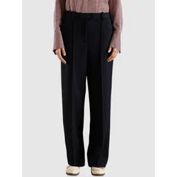 Tommy Hilfiger Europe Women Relaxed Fit High-Rise Formal Trousers-picture-24