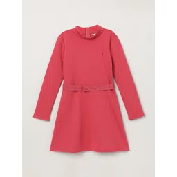 Tommy Hilfiger Girls Mock Neck A-Line Dress-picture-45