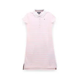 Tommy Hilfiger Girls Pink Solid Regular Fit Casual Dress-picture-40