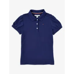 Tommy Hilfiger Girls Polo Collar Cotton T-shirt-picture-26