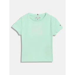 Tommy Hilfiger Girls Solid Round Neck Cotton T-shirt-picture-11