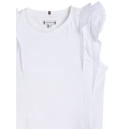 Tommy Hilfiger Girls Solid Round Neck Cotton Top image 3