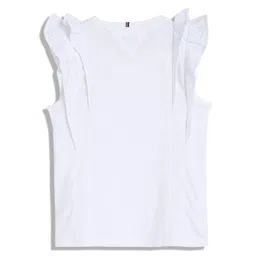 Tommy Hilfiger Girls Solid Round Neck Cotton Top image 4