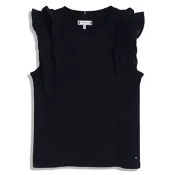 Tommy Hilfiger Girls Solid Round Neck Top-picture-21