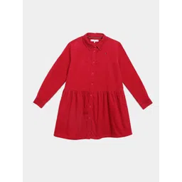 Tommy Hilfiger Girls Solid Shirt Dress-picture-30