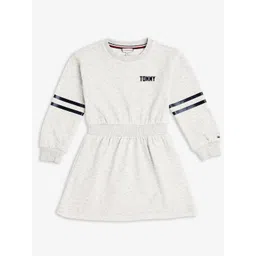 Tommy Hilfiger Girls Striped Cotton A-Line Dress-picture-33