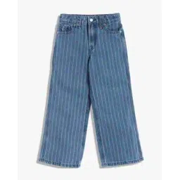 tommy hilfiger Girls Striped Cotton Relaxed Jeans-picture-12