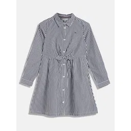 Tommy Hilfiger Girls Striped Cotton Shirt Dress-picture-22