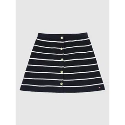 Tommy Hilfiger Girls Striped Mid Rise Skirt-picture-30