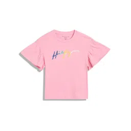 Tommy Hilfiger Girls Typography Embellished Pure Cotton T-shirt-picture-51