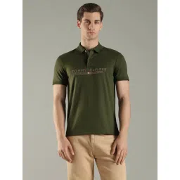 Tommy Hilfiger Green Cotton Regular Fit Printed Polo T-Shirt-picture-22
